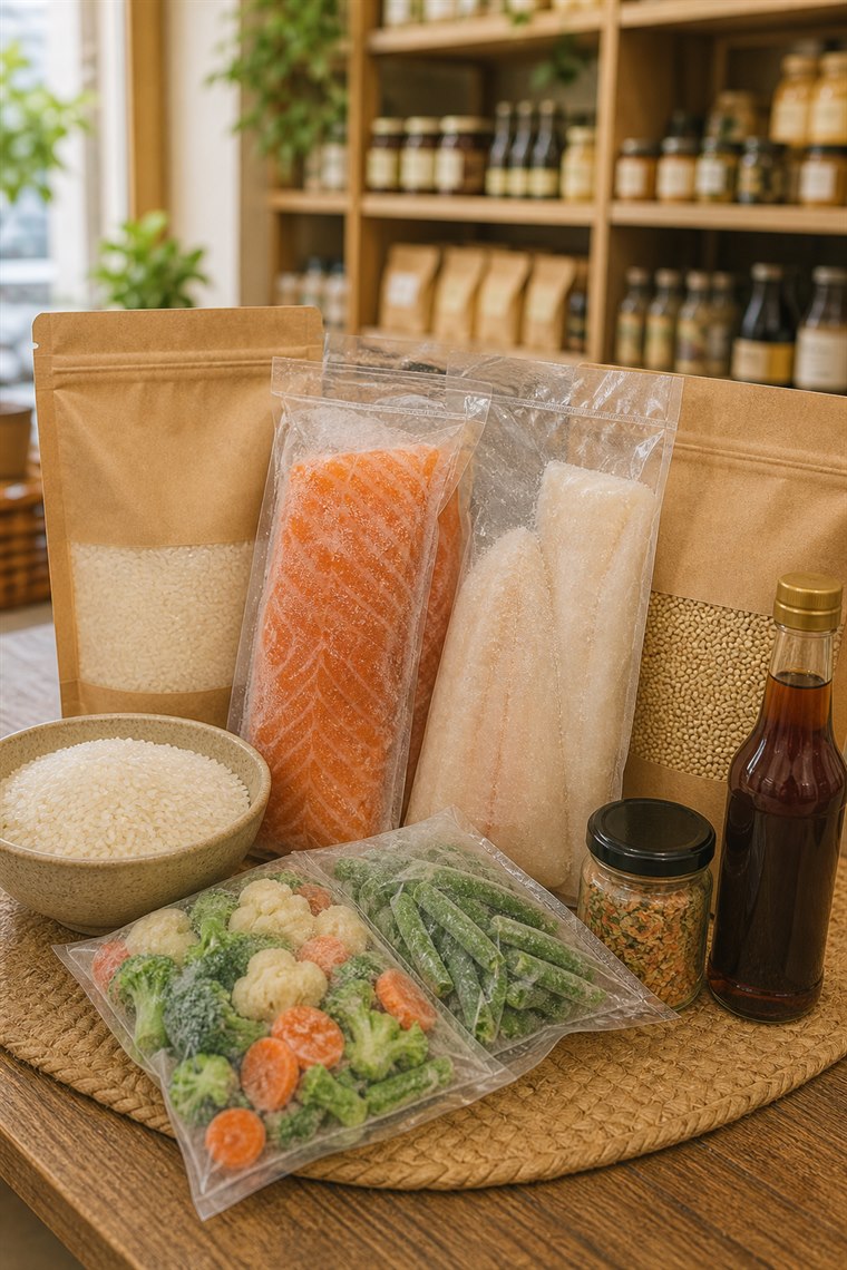 Замороженные продукты и ингредиенты для ужина